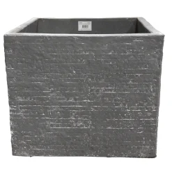 Pot Utah Cubi Washed Grey 23 cm