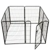 Puppyren 8-hoekig 77x101cm zwart