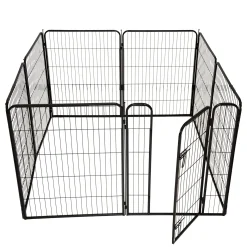 Puppyren 8-hoekig 77x61cm zwart