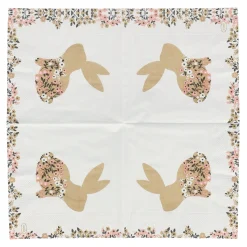 Servet 24x24cm blooming bunnies 20st