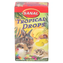 Snack knaagdier drop tropical 45g