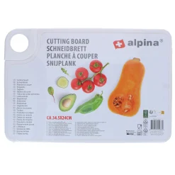 Snijplank L 34,5x23,5x0,5cm assorti Alpina
