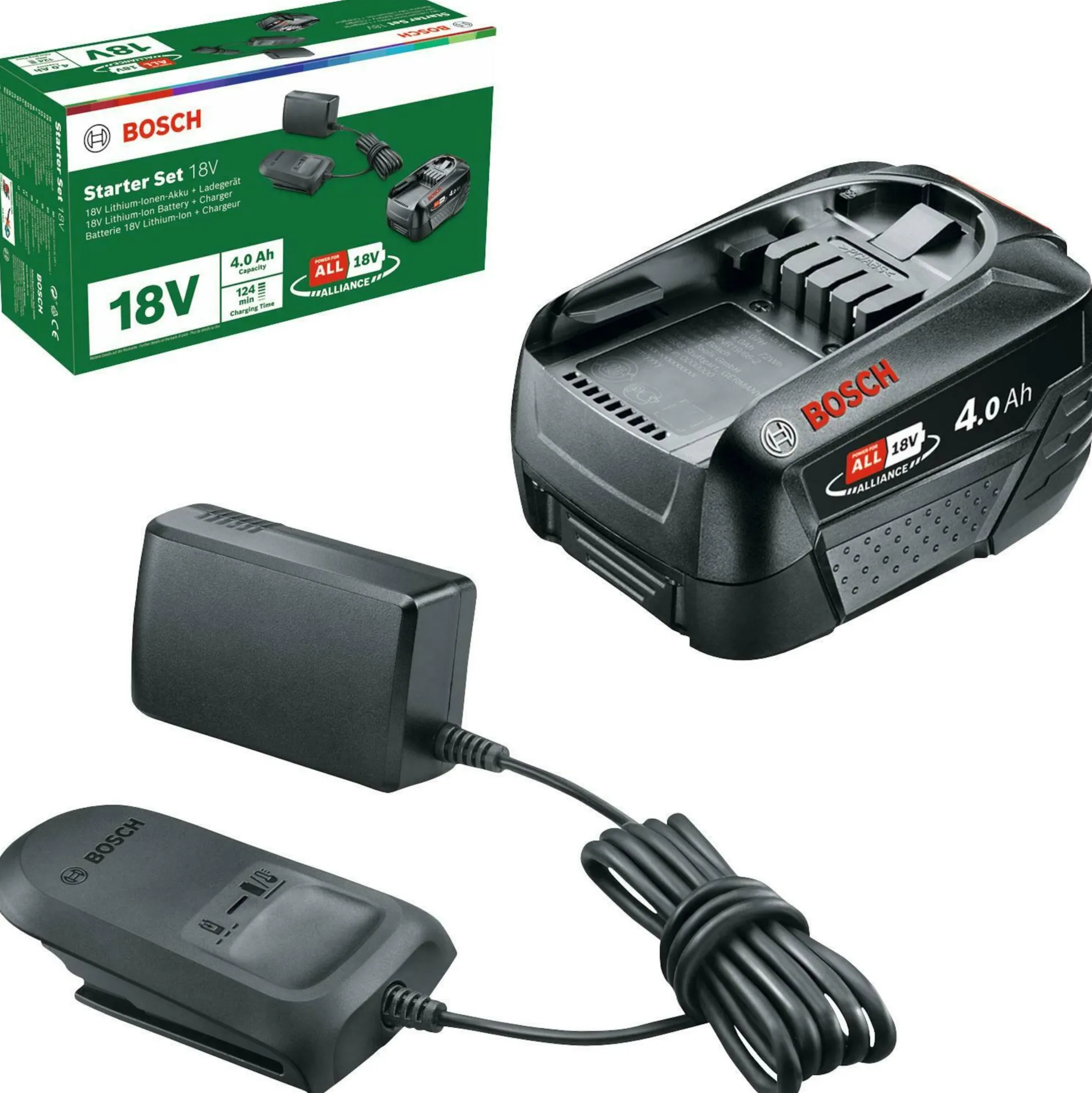 Startset Baretool lader met 18V 4,0Ah accu Bosch