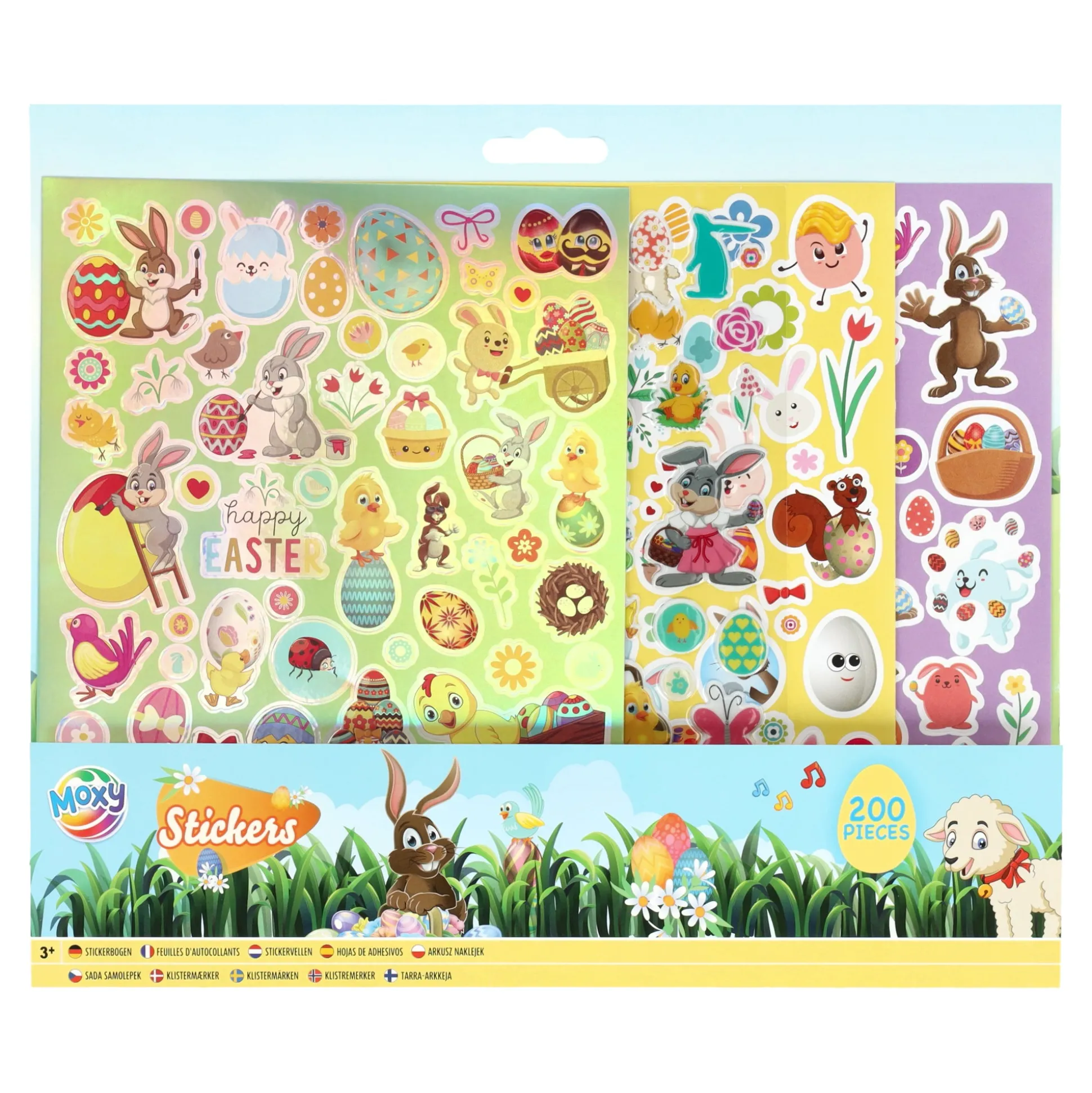 Stickerset 27x23cm pasen