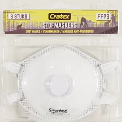 Stofmasker met ventiel FFP3 3 pak