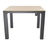Tafel Cardona 100x100 cm Antraciet Bois le Duc