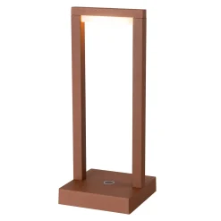Tafellamp Fiorana LED oplaadbaar bruin