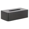 Tissuehouder zwart 26x13 cm