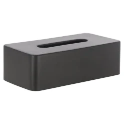 Tissuehouder zwart 26x13 cm