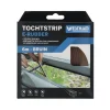 Tochtstrip E-rubber 6 m bruin