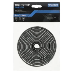Tochtstrip zelfklevend met borstel 7 x 5 mm