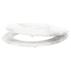 Toiletbril print marmer wit