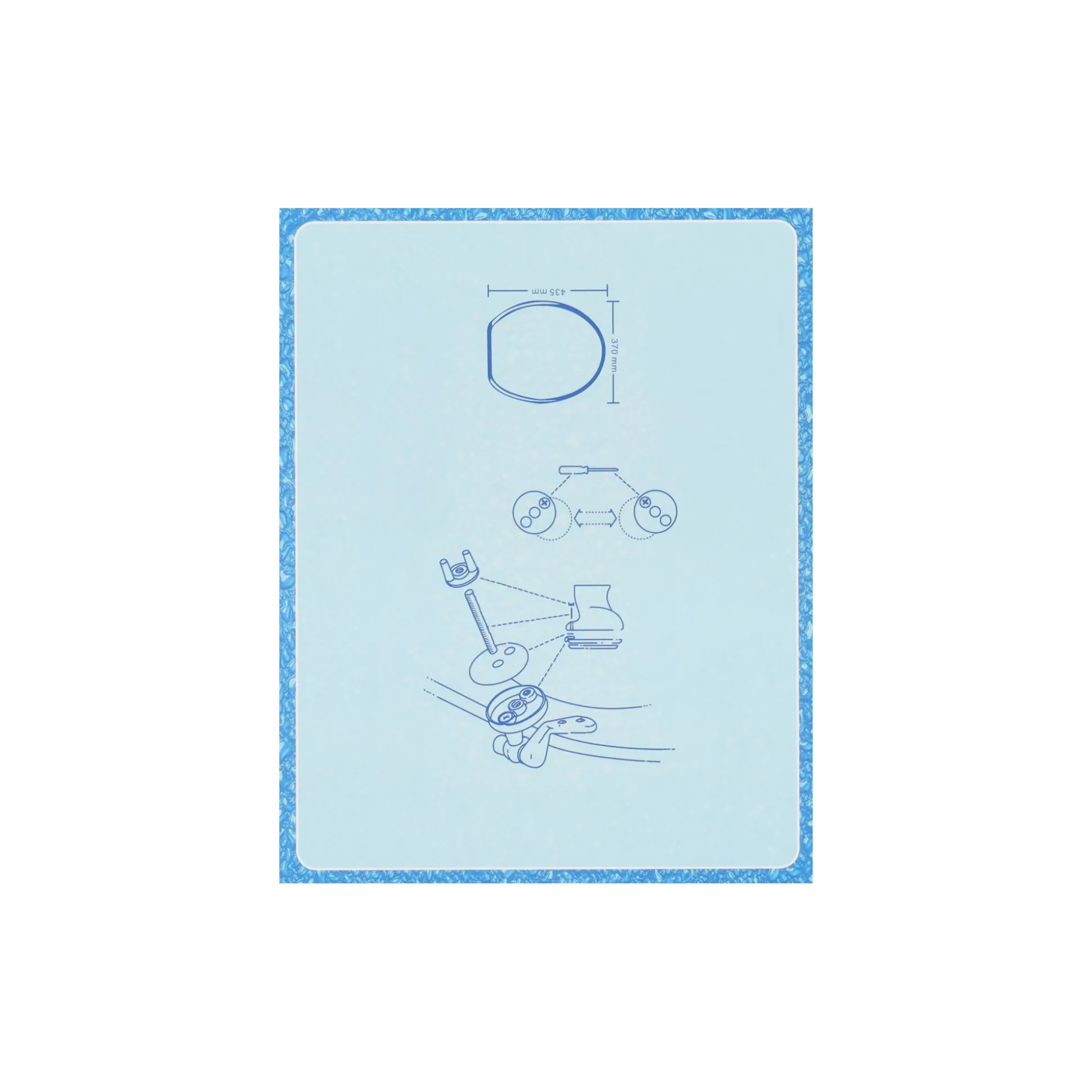 Toiletbril print marmer wit