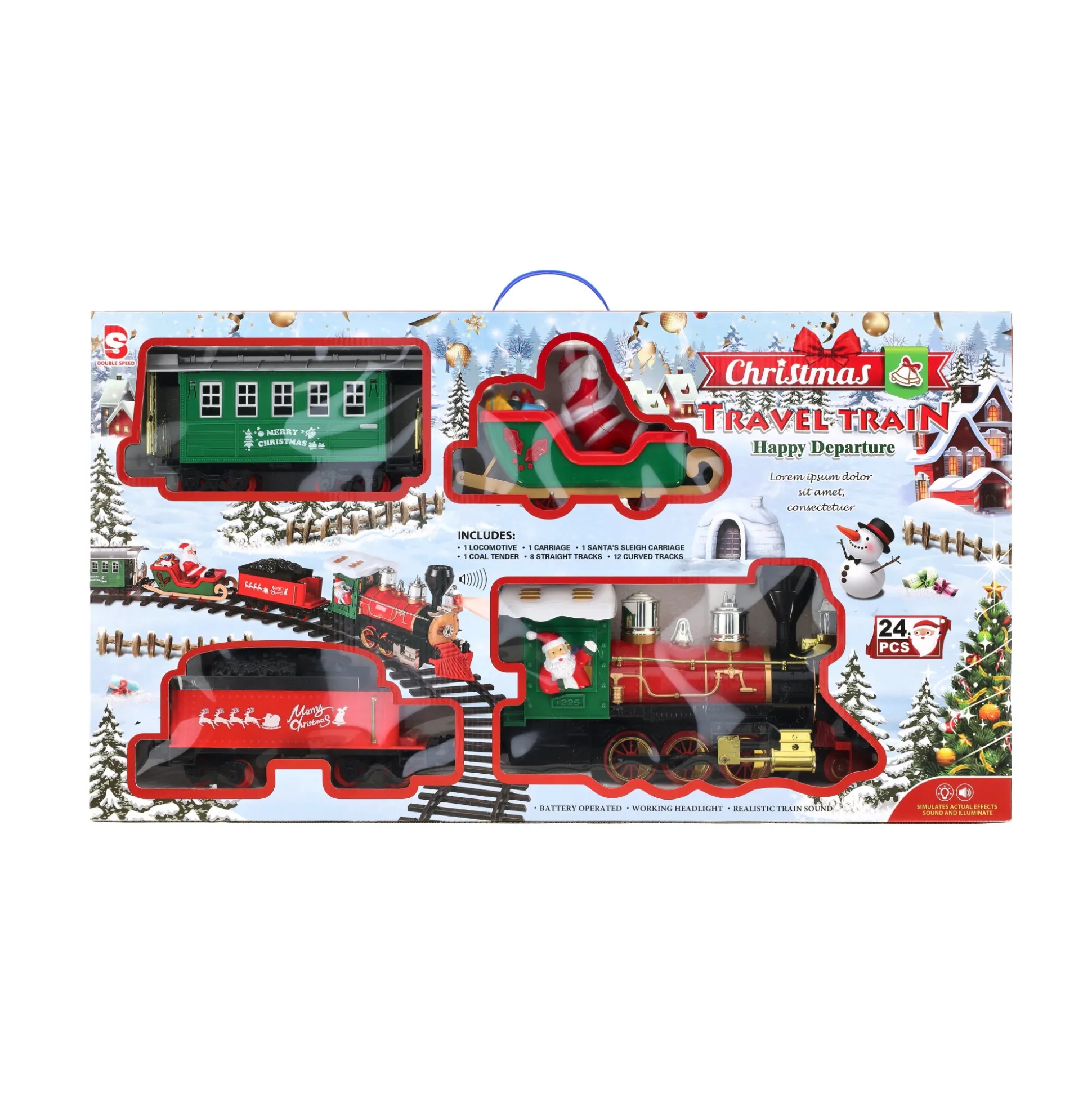 Trein x-mas Santa express 535 cm