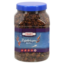 Visvoer koi zijderupsen 2L Smulti
