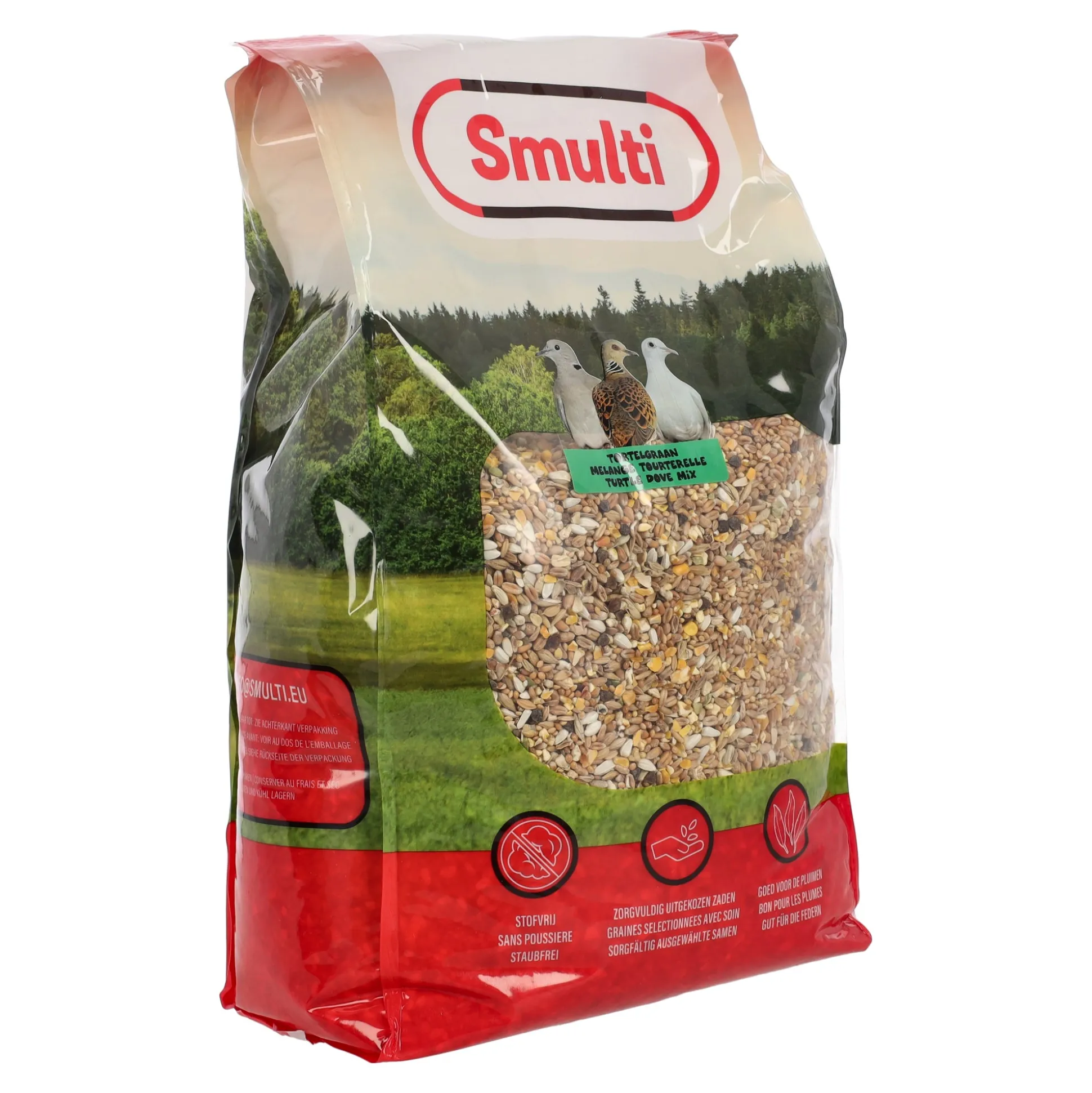Voer vogel tortelduif 5kg Smulti