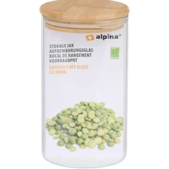 Voorraadpot glas 0,9L Alpina