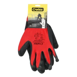 Werkhandschoen grip rood mt8