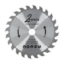 Zaagblad Ø250 mm 30as 24T 2-force