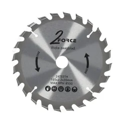 Zaagblad Ø165 mm 20as 24T 2-force