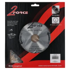 Zaagblad Ø210 mm 30as 40T 2-force