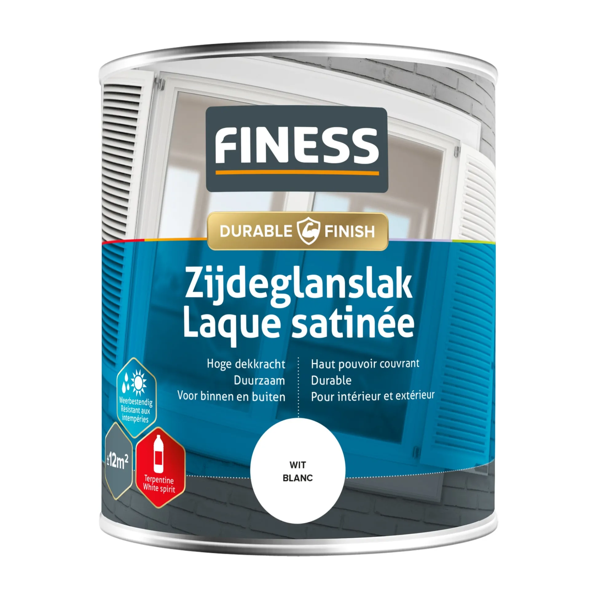 Zijdeglans wit 1410 750ml Finess