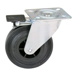 Zwenkwiel met rem ZP63A 125mm